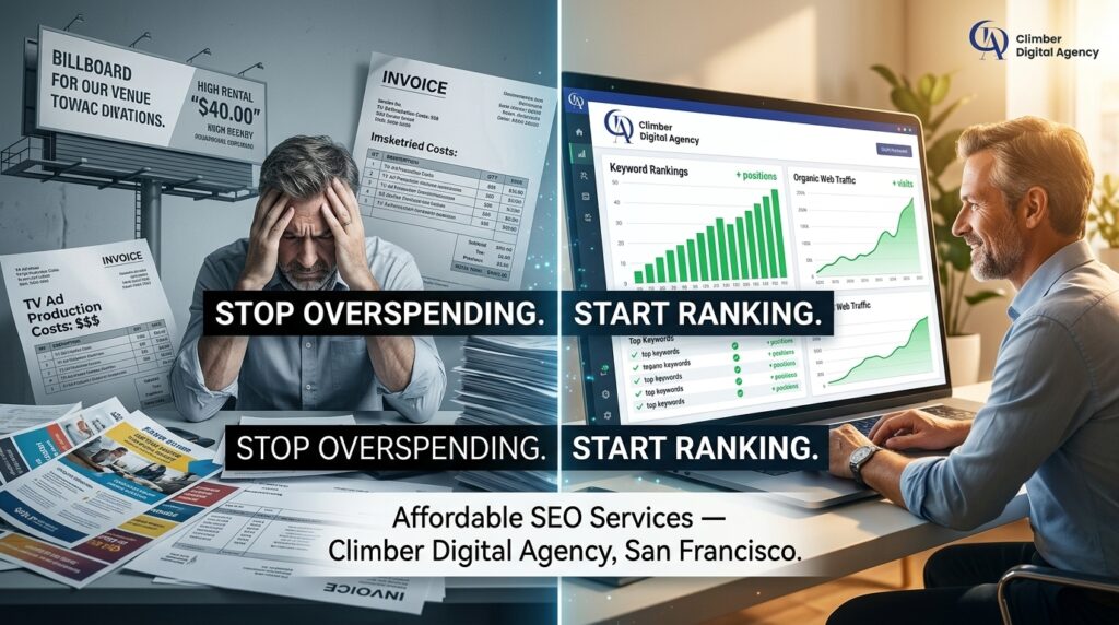 Need affordable SEO services that actually work? Climber Digital Agency offers transparent pricing, proven strategies, and lasting SF growth.